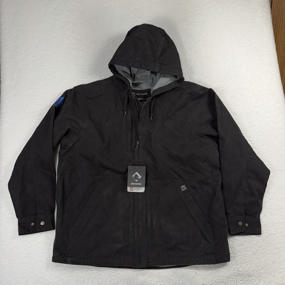 Dri Duck Laredo Canvas Work Jacket Black XL Skyline Plaster 5090 NEW